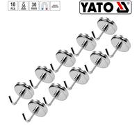 10x YATO Supporto Magnetico Magnete Ganci Magnete Hakenmagnete Set Ø 35x30mm
