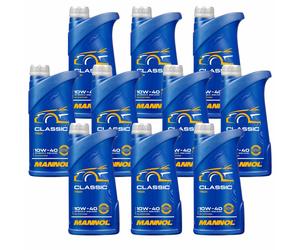 10X1 Litri MANNOL Classic 10W-40 Olio Motore API SN/CH-4 ACEA A3/B4 JASO MA2