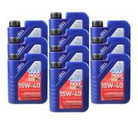 10x1 Litro Original Liqui Moly 1095 Touring High Tech Olio Motore 15W-40