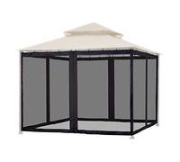 10x10 Mosquitos Net con doppia cerniera per le zanzare da campeggio all'aperto, reti di zanzare per gazebo da campeggio per patio/pop -up tetto (300x300x220cm)