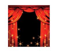 10x10ft Red Curtain Stage Backdrop Red Drapes Theater Music Club Festival Celebration Stage Photography Background Adults Wedding Birthday Party Stage Show Decor Banner Photo Booth Props(Red)