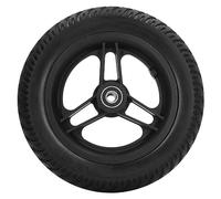 10x2 Inch Solid Wheelchair Front Wheel | Polyurethane Replacement Caster for Wheelchairs/Walkers/Rollators | 6001 Bearing, Skid - Resilient Tire