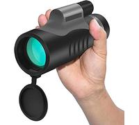 10x42 High Power HD monoculare compatto con adattatore per smartphone BAK4 Prism FMC Lens Life monoculare impermeabile per birdwatching per adulti, all'aperto, viaggi, telescopio monoculare