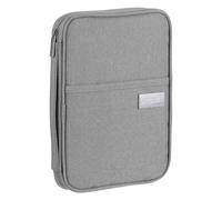 10x7" Famiglia Passaporto Custodia,con Polso Cinturino,Grigio