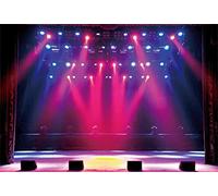 10x8ft Stage Spotlight Backdrop Concert Live Plateform Banner Gloomy Night Scenic Background Superstar Drama Play Music Show Kids Birthday Adults Vlogger Portrait Studio Prop Vinyl Wallpaper(5x3ft)