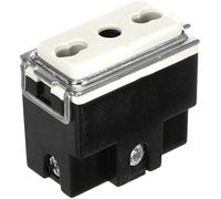 10xFEB 2045 Presa Bivalente di Sicurezza Avorio 2P+T Standard Italiano Compatibi