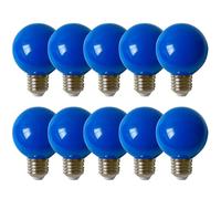 10XLampadina LED colorata E27,g60， colore LED 3W Edison Cap Nut LED, lampada a risparmio energetico a colori misti, 200LM, AC220V-240V, festività, feste, Natale