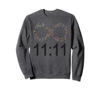 11:11 Simbolo dell'infinito Undici Fiamme gemelle Design Felpa
