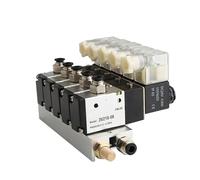 11-16F 3V210-08-NC elettromagnetica normalmente chiusa elettrovalvola blocco collettore valvola pneumatica solenoide DC24v AC110v 220v (15 stazioni)