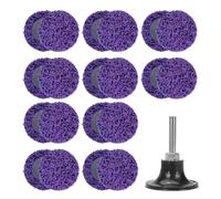 11-21 pezzi da 2 pollici disco abrasivo a cambio rapido for la rimozione della ruggine dalla vernice, disco abrasivo for la pulizia del vetro in metallo con supporto da 6 mm(21Pcs With 6mm rod)