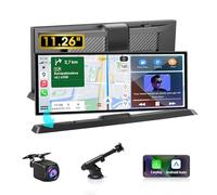 11,26 Pollici Schermo per Auto Wireless CarPlay & Android Auto Carplay Auto con 1080P Retrocamera Auto, Car Play per Auto con Bluetooth/GPS Navigazione/Controllo Vocale/Staffa Stile OEM