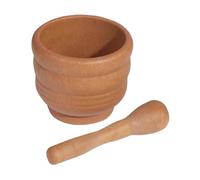 11.4x11.4x9.5 cm Mortaio e pestello, ciotola di macinazione manuale per spezie, aglio, erbe e pillole, mulino robusto, utensile da cucina tradizionale, facile da pulire e resistente