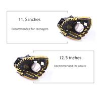 11,5 '' '12,5' 'guanti da baseball in pelle a due strati Giovani di lancio/colpi di softball per bambini