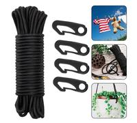 11.6m Bandiera Palo Drizza Corda Clip Kit Scatto Ganci Fascetta Tiraggio Swing