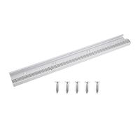 11,8/19.6/23.6in Traccia t in alluminio con scala, cursore mitra per la maniglia di spinta del supporto per la lavorazione del legno (1 pcs) (Scanalatura a barra in scala da 400 mm) (Scanalatura