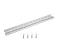 11,8/19.6/23.6in Traccia t in alluminio con scala, cursore mitra per la maniglia di spinta del supporto per la lavorazione del legno (1 pcs) (Scanalatura a barra in scala da 400 mm) (Scanalatura