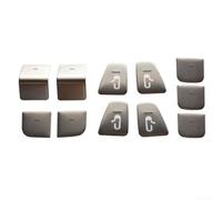 11 adesivi per interruttore della portiera dell'auto, per Tesla Model 3 Y, materiale ABS placcato per un'installazione sicura e stabile (argento)