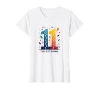 11 Anni e Solo Inizio: Divertente Regalo di Compleanno Maglietta, Donna, Bianco, L