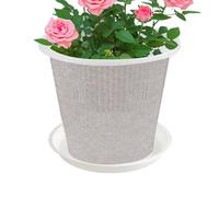 11 cm pentole per orchidea | Vasi trasparenti con buchi e piattino | Accessori per la casa, fioriera traspirante per orchidee, rose, succulenti, cactus e fiori interni