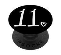 11° compleanno per ragazze numero 11, undici carino 11 anni PopSockets PopGrip Adesivo
