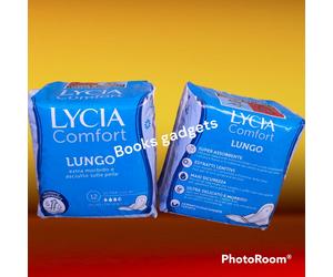 11 Conf. (132 Assorbenti) Lycia Comfort Lungo Anatomico Ultra con Ali Morbido