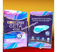 11 Conf. (220 Assorbenti) Lines Seta Sottile con Ali Ripiegato Ipoallergenico