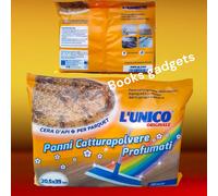 11 Confez.(220 Panni) L'unico Originale Panno Catturapolvere Cera D'api 20,5x39