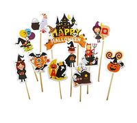 11 decorazioni per Halloween, zucca, strega, tomba, decorazione per torte, accessori molto pratici e popolari