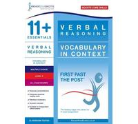 11+ Essentials Verbal Reasoning: Vocabulary in Context Level 3 (Tascabile)