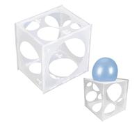 11 fori Palloncino Sizer Cube Box,Palloncino Sizer Cube,Misura Box,Calibrador De Globos Per Decorazioni Partito Colonne Archi Materiale Plastica Pieghevole