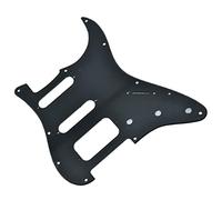 11 Fori Per Battipenna Per Chitarra For For ST HSS Con Fori Angolari Arrotondati A 3 Viti Per Pickup Al Ponte Humbucking Professionale Battipenna per Chitarra Elettrica (Color : Matte Black)