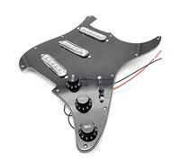 11 Fori Per Chitarra Elettrica SSS Pickguard Pickup Single Coil Loaded Prewired Pickguard Scratch Plate Set Parti di ricambio per chitarre (Color : 01)