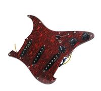 11 Fori Per Viti Pickguard Precablato A 7 Vie A Pieno Carico SSS Ainico 5 Kit Pickup Single Coil Per Chitarre Elettriche For For ST Battipenna precablati Set (Color : 05)