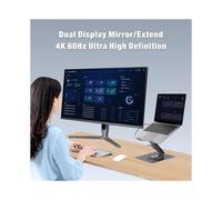 11-in-1 Adjustable Laptop Stand with Docking Station, Aluminum Laptop Riser with USB Hub for Pro Air/