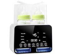 11 in 1 scaldabiberon per bambini, scaldabagno e scaldabagno con sterilizzatore a vapore, scongelamento, timer, visualizzazione della temperatura in tempo reale e funzione di mantenimento del calore