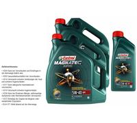 11 L Castrol Olio Motore Magnatec Diesel 5W-40 DPF Olio Motore 11191347