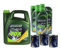 11 L fanfaro olio motore Pdx 5W40 Api Sn / Sm / Cf Oil 3xMANNOL Flush