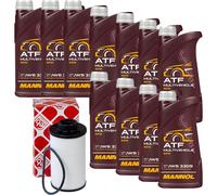 11 L MANNOL ATF Multivehicle JWS FEBI Filtro Olio Getrag Per VW Golf V 1.6 1.9
