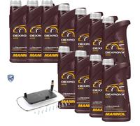 11.L mannol Dexron III Vaico Filtro Olio Trasmissione per BMW X5 3.0d 3.0i Land