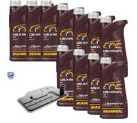 11 L MANNOL Dexron VI VAICO Filtro Dell'Olio Per Mercedes-Benz S204 C 220 CDI