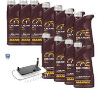 11 L MANNOL Dexron VI VAICO Filtro Olio Cambio Per BMW E53 3.0d 3.0i Land Rover
