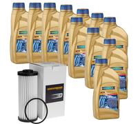11 L RAVENOL ATF T-WS Kit Olio Cambio Automatico + Filtro per VW Arteon 2.0 TSI