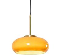 11 Lampada A Sospensione in Vetro Bianco Latte sopra Il Lavello della Cucina Lampada A Sospensione A Soffitto Cromata della metà del Secolo Lampadario Moderno in Vetro AR, Orange Gold Pole
