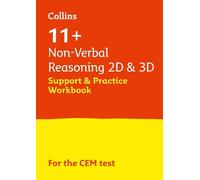11+ Non-Verbal Reasoning 2D and 3D Support and Practice Workbook (Tascabile)