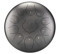 11 Note 10 Pollici C Major Steel Tongue Drum, Strumenti A Percussione Con Punteggio Musicale, Applicabili All'educazione Musicale, Mind Of Mind, Meditazione Yoga (Color : Silver)