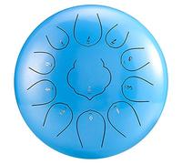 11 Note 10 Pollici C Major Steel Tongue Drum, Strumenti A Percussione Con Punteggio Musicale, Applicabili All'educazione Musicale, Mind Of Mind, Meditazione Yoga (Color : Blue)