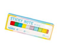 11 note adesive colorate, schede indici, blocchi adesivi, promemoria semplici per ufficio