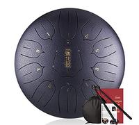 11 Note Da 12 Pollici Drum Della Lingua In Acciaio Da 12 Pollici, Per Campeggio, Meditazione, Terapia Musicale, Con Mazze, Picks Dito, Note Adesivi Bacchette Di Batteria, Borsa Da Trasporto
