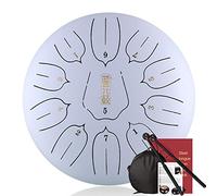11 Note Da 12 Pollici Drum Della Lingua In Acciaio Da 12 Pollici, Per Campeggio, Meditazione, Terapia Musicale, Con Mazze, Picks Dito, Note Adesivi Bacchette Di Batteria, Borsa Da Trasporto