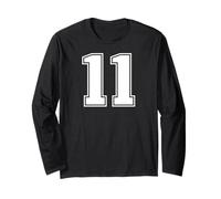 11 Number Eleven Team Sports Graphic Design & Varsity Matching Maglia a Manica